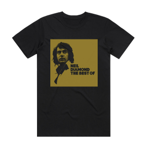 Neil Diamond The Best Of Neil Diamond Album Cover T-Shirt Black