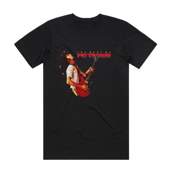 Pat Travers The Best Of Pat Travers Album Cover T-Shirt Black