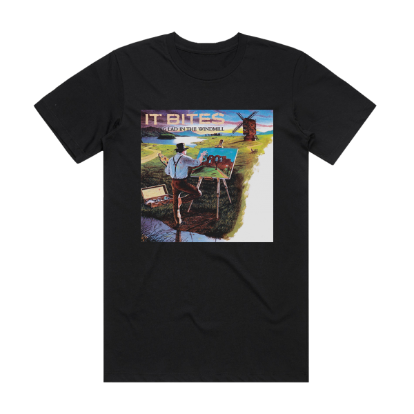 It Bites The Big Lad In The Windmill 1 Album Cover T-Shirt Black