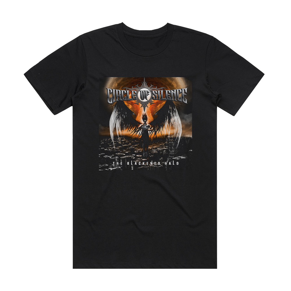 Circle of Silence The Blackened Halo Album Cover T-Shirt Black