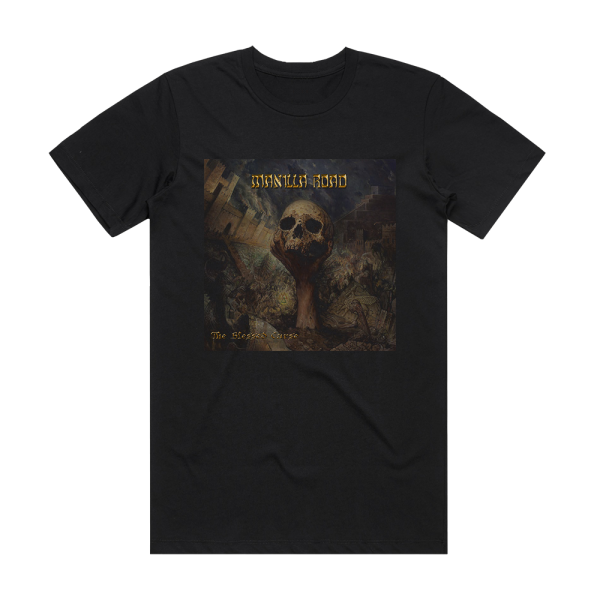 Manilla Road The Blessed Curse Album Cover T-Shirt Black