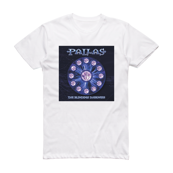 Pallas The Blinding Darkness Album Cover T-Shirt White