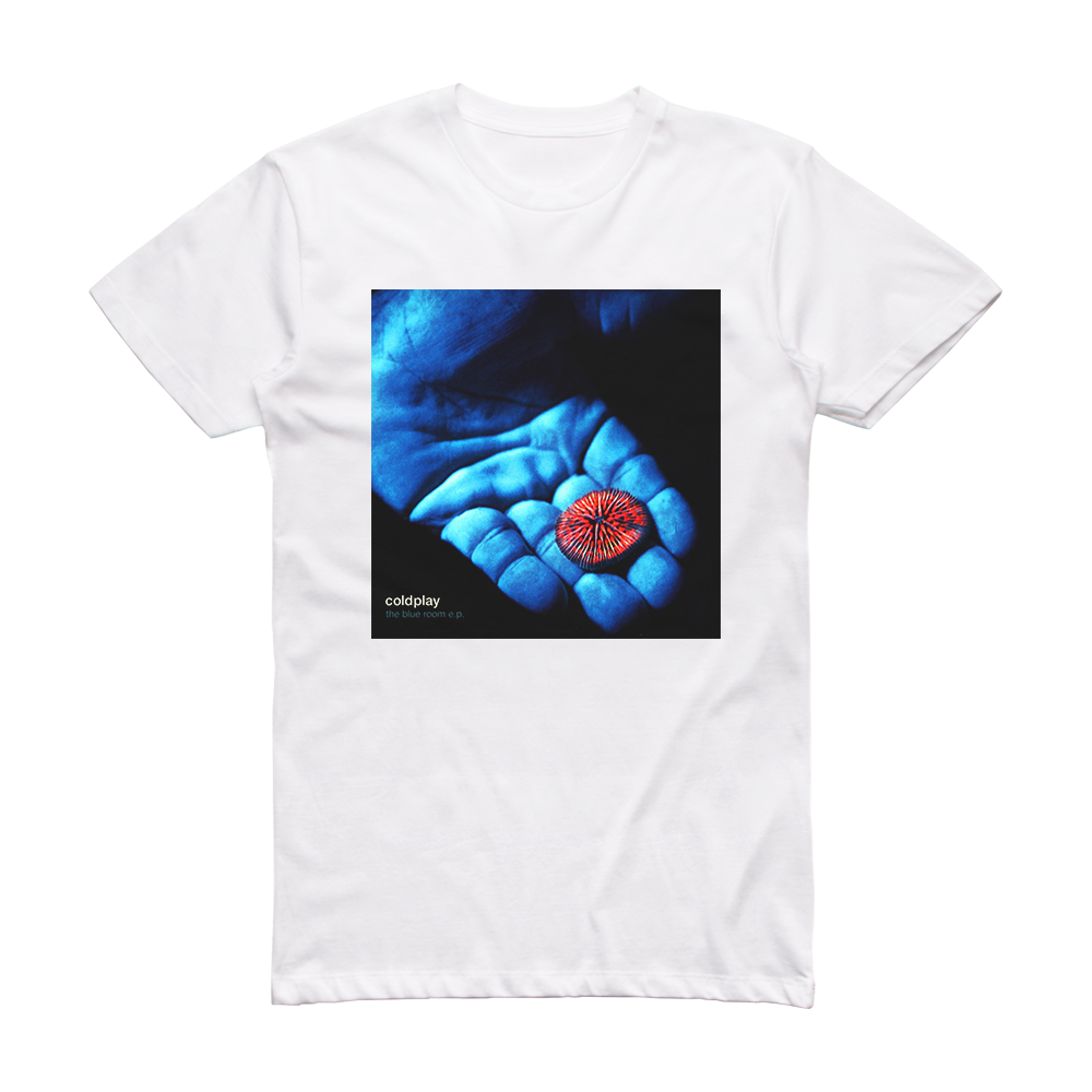 Coldplay The Blue Room Ep Album Cover TShirt White ALBUM COVER TSHIRTS