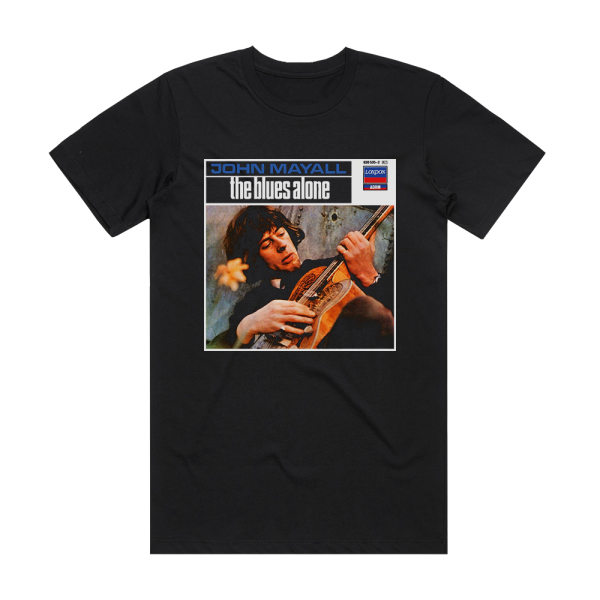 John Mayall The Blues Alone 1 Album Cover T-Shirt Black