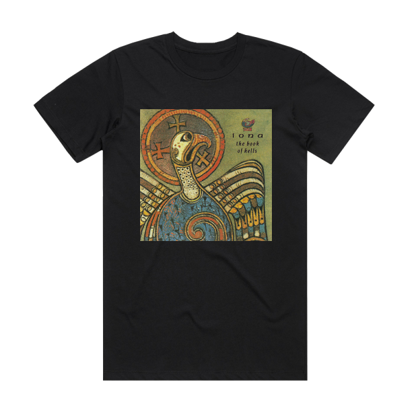 Iona The Book Of Kells Album Cover T-Shirt Black