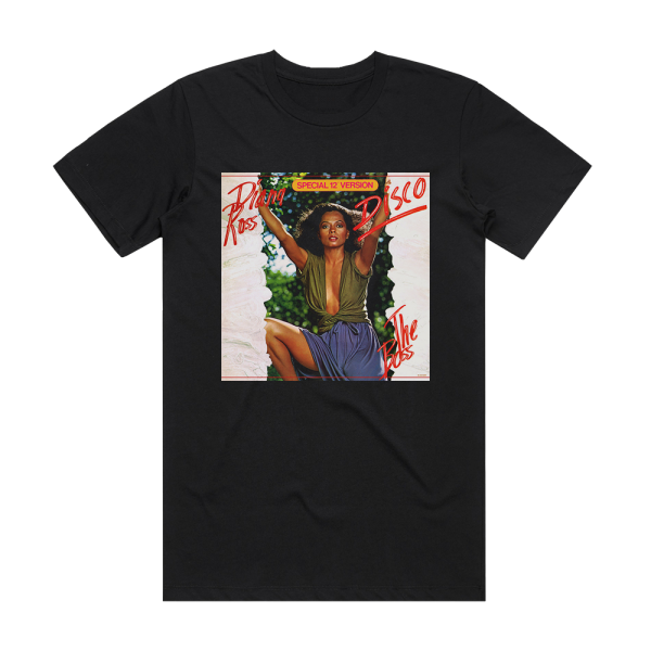 Diana Ross The Boss 1 Album Cover T-Shirt Black