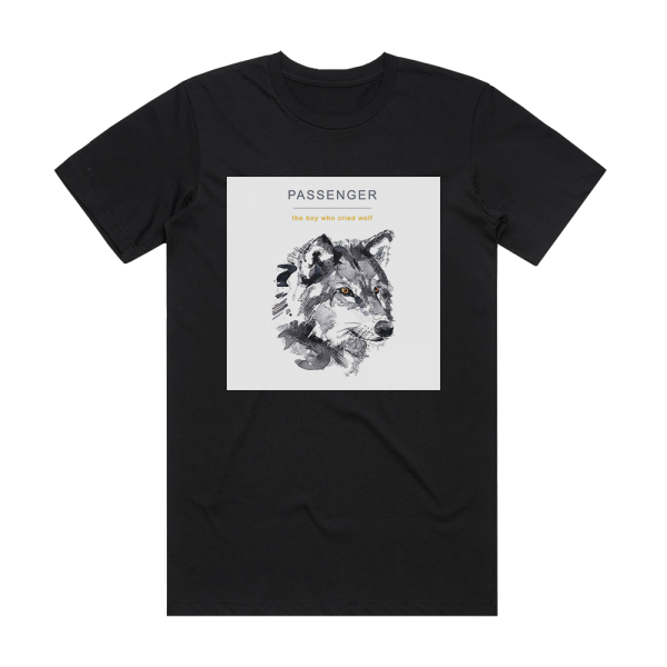 Passenger The Boy Who Cried Wolf Album Cover T-Shirt Black