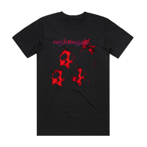 Nightingale The Breathing Shadow Album Cover T-Shirt Black