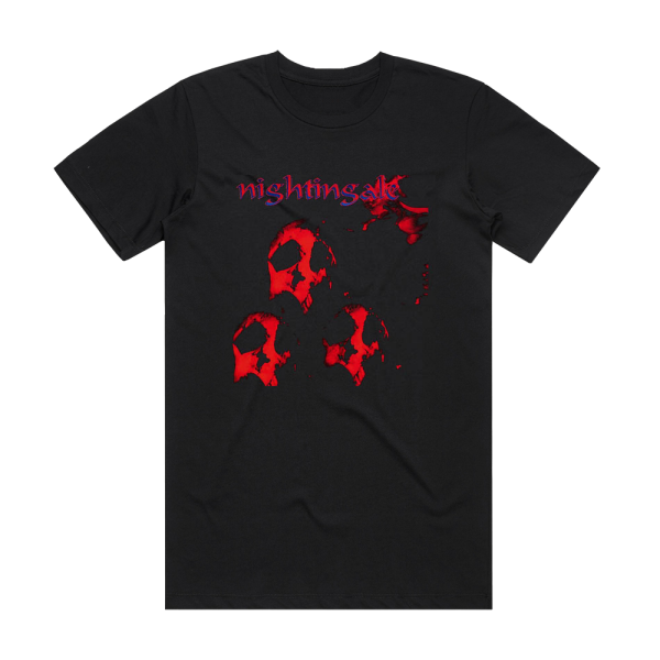 Nightingale The Breathing Shadow Album Cover T-Shirt Black