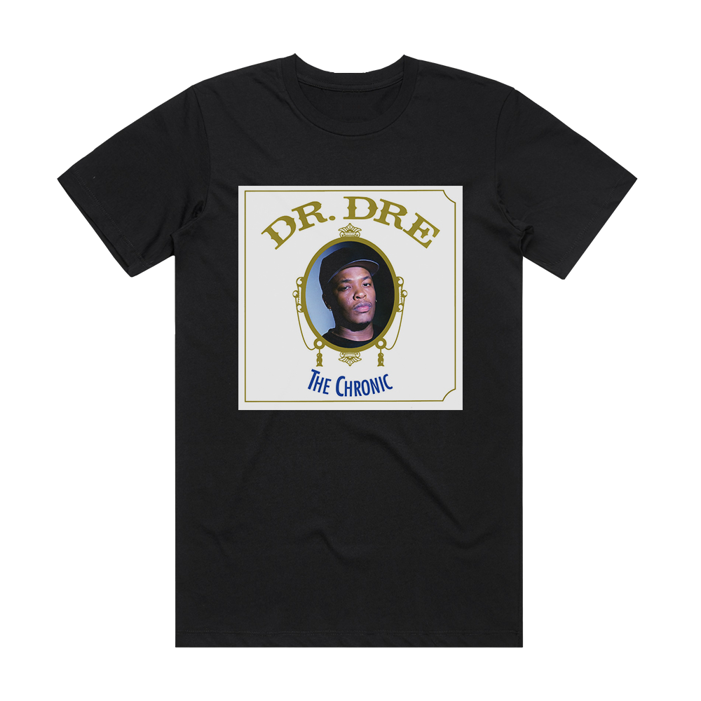 Dr Dre The Chronic 2 Album Cover T-Shirt Black – ALBUM COVER T-SHIRTS