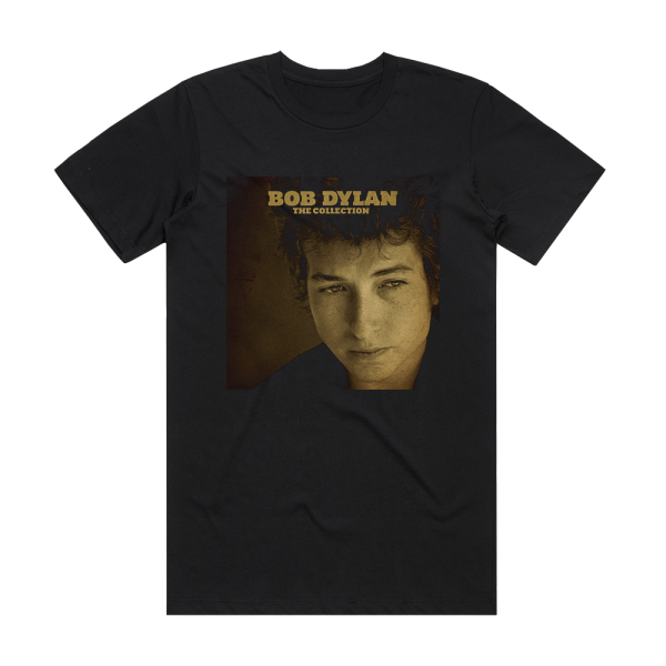 Bob Dylan The Collection Album Cover T-Shirt Black