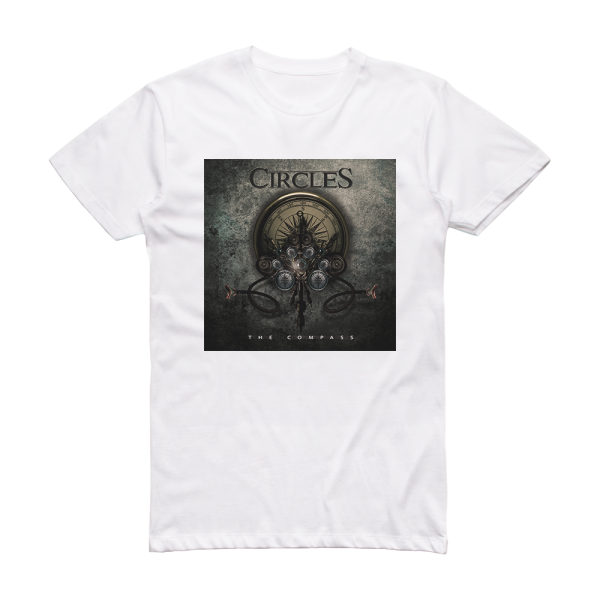 Circles The Compass Album Cover T-Shirt White