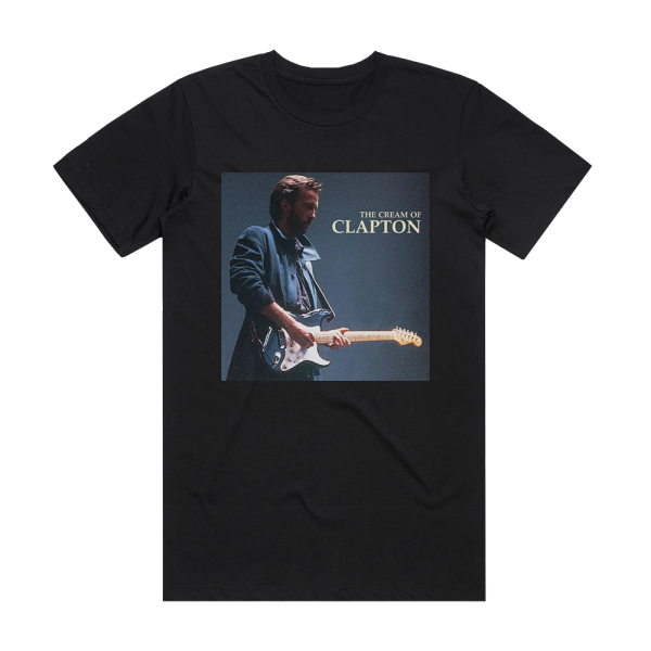 Eric Clapton The Cream Of Clapton Album Cover T-Shirt Black