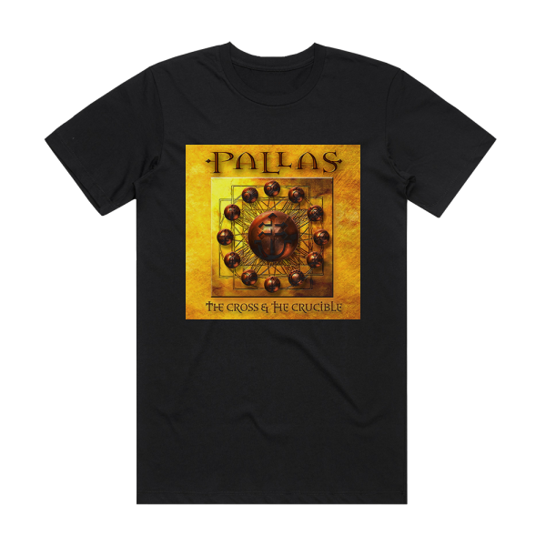 Pallas The Cross The Crucible Album Cover T-Shirt Black