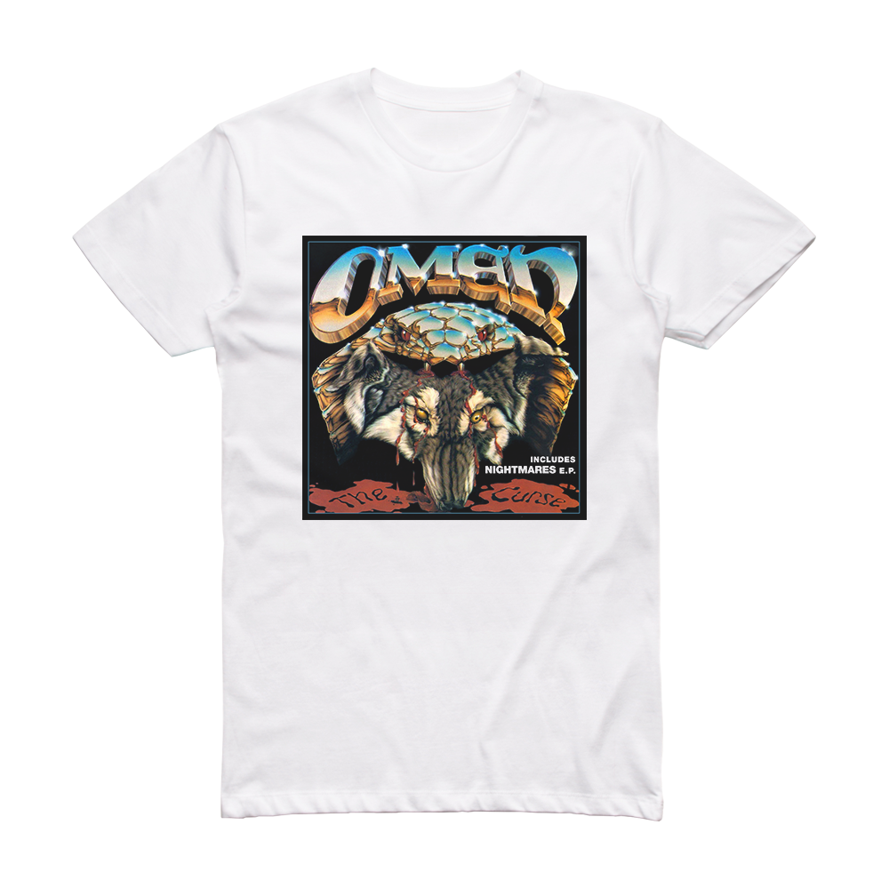 Omen The Curse Nightmares Album Cover T-Shirt White – ALBUM COVER T-SHIRTS