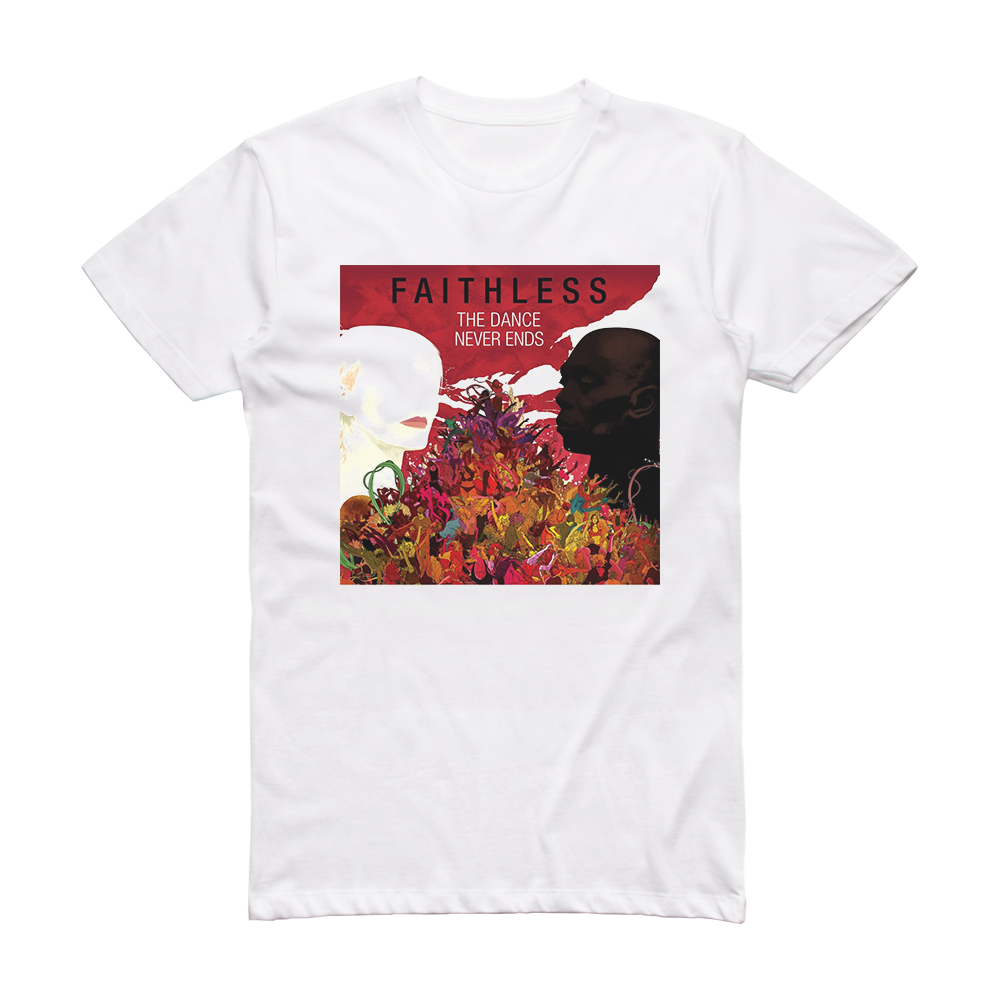 Faithless The Dance 1 Album Cover T-Shirt White – ALBUM COVER T-SHIRTS