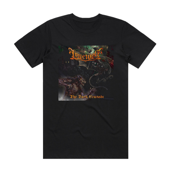 Lonewolf The Dark Crusade Album Cover T-Shirt Black