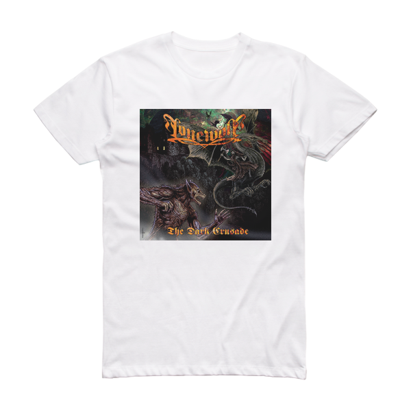 Lonewolf The Dark Crusade Album Cover T-Shirt White