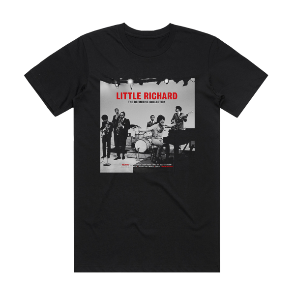 Little Richard The Definitive Collection Album Cover T-Shirt Black