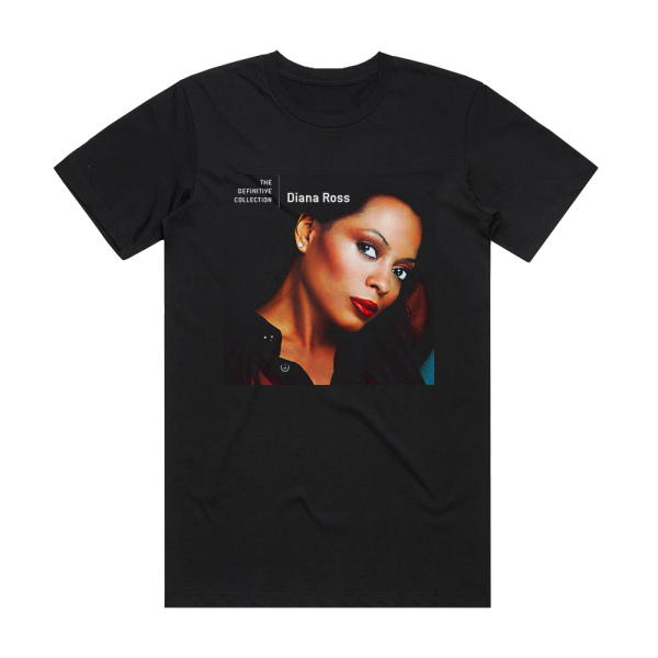 Diana Ross The Definitive Collection Album Cover T-Shirt Black