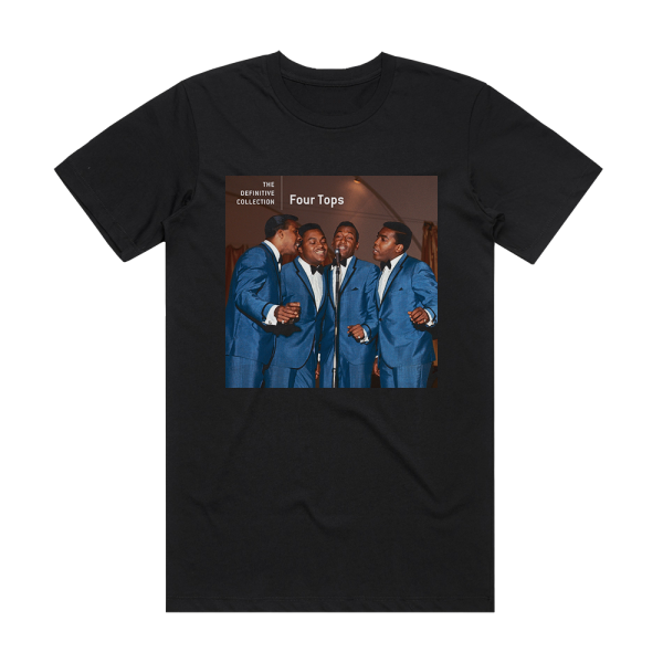 Four Tops The Definitive Collection Album Cover T-Shirt Black