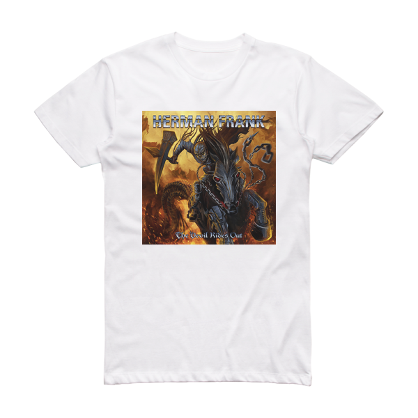 Herman Frank The Devil Rides Out Album Cover T-Shirt White
