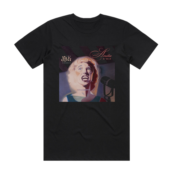 Anita ODay The Diva Series Album Cover T-Shirt Black
