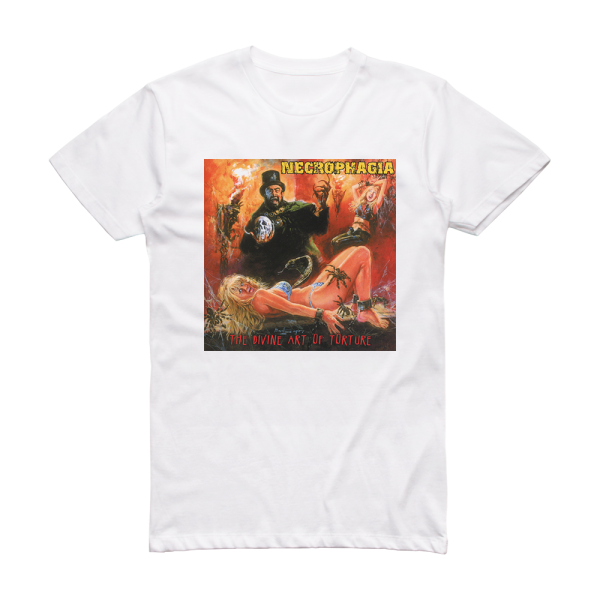 Necrophagia The Divine Art Of Torture Album Cover T-Shirt White