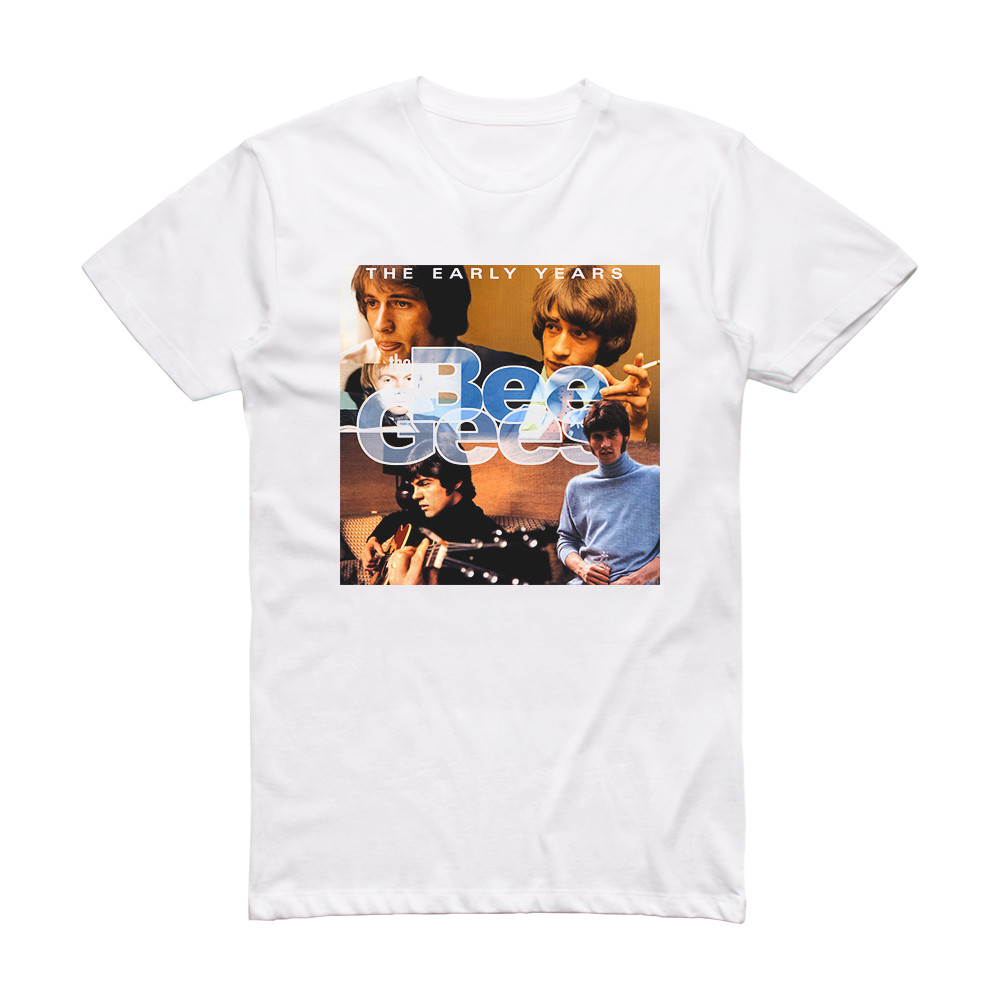 Bee Gees The Early Years Album Cover T-Shirt White
