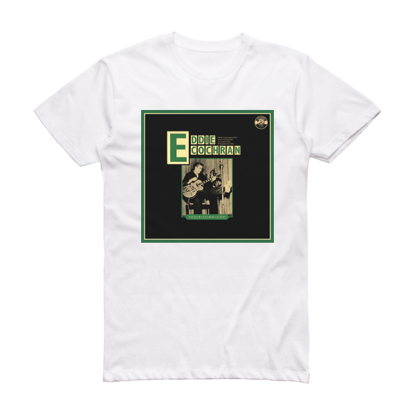 Eddie Cochran The Eddie Cochran Legend Album Cover T-Shirt White