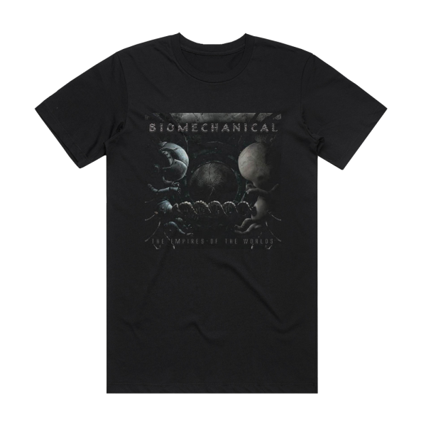 Biomechanical The Empires Of The Worlds Album Cover T-Shirt Black