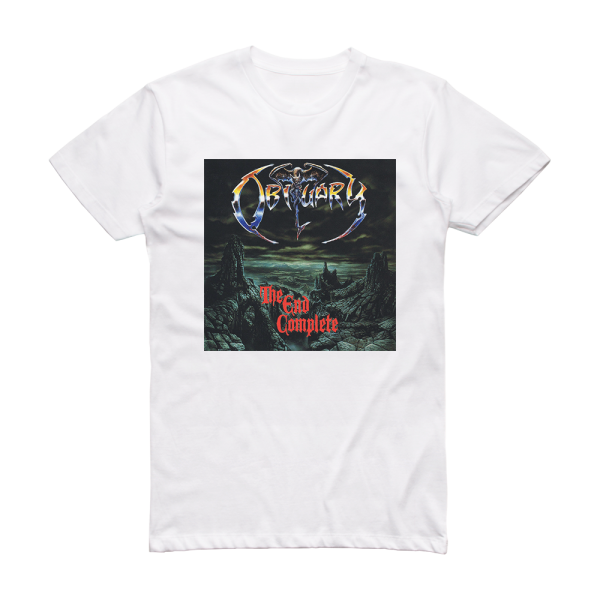 Obituary The End Complete 1 Album Cover T-Shirt White