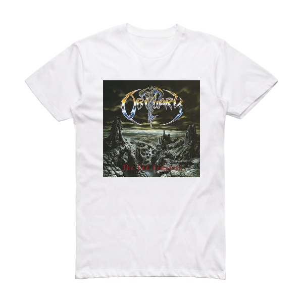 Obituary The End Complete 2 Album Cover T-Shirt White