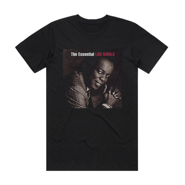 Lou Rawls The Essential Album Cover T-Shirt Black