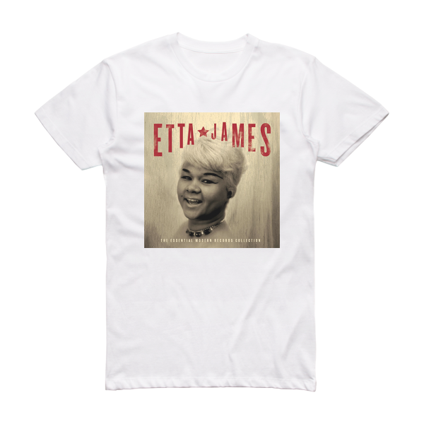 Etta James The Essential Album Cover T-Shirt White