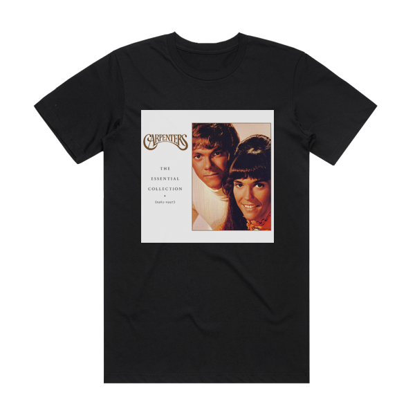 Carpenters The Essential Collection 1965 1997 Album Cover T-Shirt Black