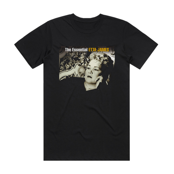 Etta James The Essential Etta James Album Cover T-Shirt Black