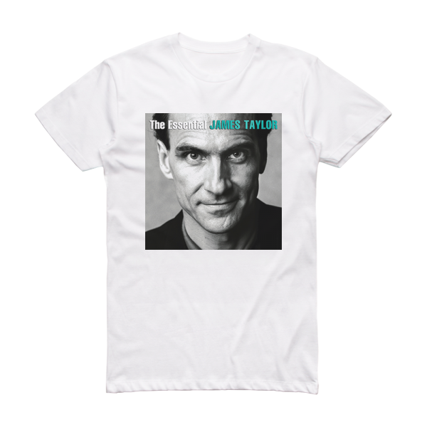 James Taylor The Essential James Taylor Album Cover TShirt White