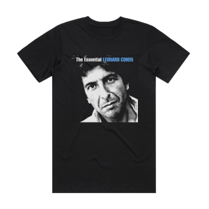 Leonard Cohen The Essential Leonard Cohen Album Cover T-Shirt Black