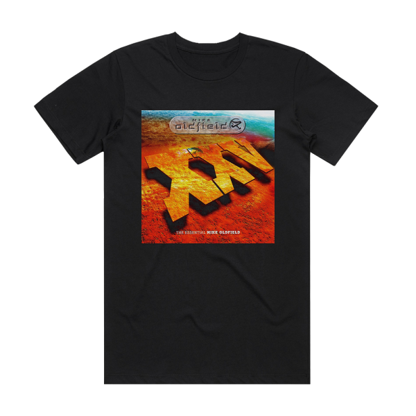 Mike Oldfield The Essential Mike Oldfield Album Cover T-Shirt Black