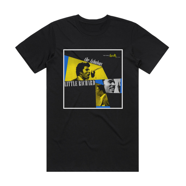 Little Richard The Fabulous Little Richard Album Cover T-Shirt Black