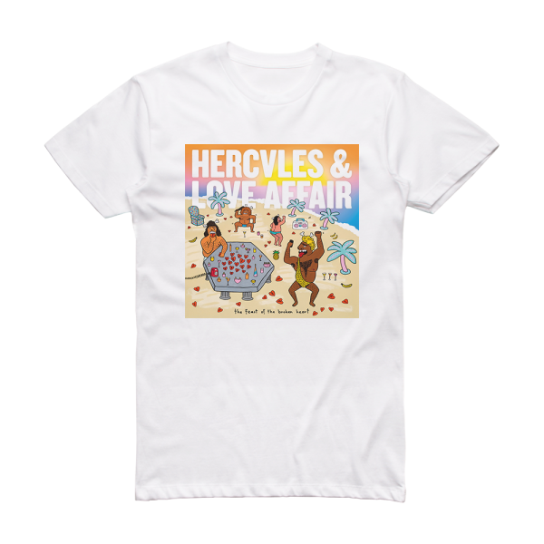 Hercules and Love Affair The Feast Of The Broken Heart Album Cover T-Shirt White