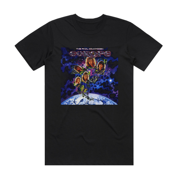 Europe The Final Countdown 2 Album Cover T-Shirt Black