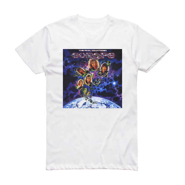 Europe The Final Countdown 2 Album Cover T-Shirt White