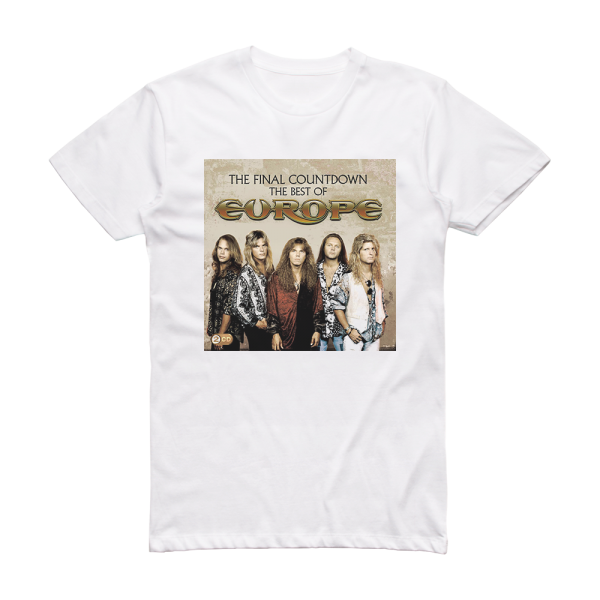 Europe The Final Countdown The Best Of Europe Album Cover T-Shirt White