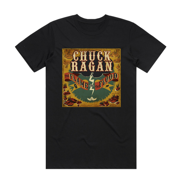 Chuck Ragan The Flame In The Flood Album Cover T-Shirt Black