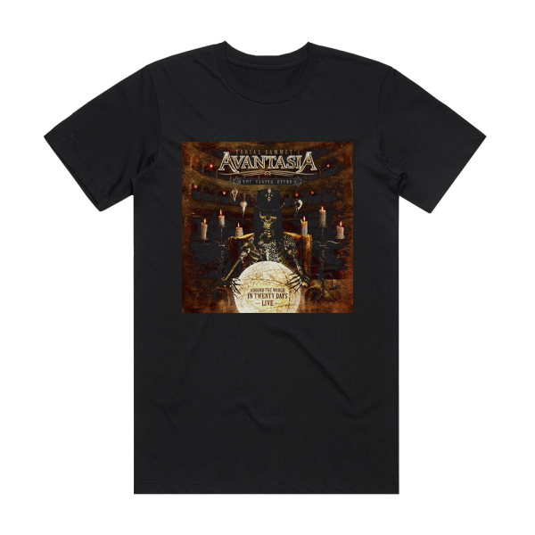 Avantasia The Flying Opera Around The World In 20 Days 2 Album Cover T-Shirt Black