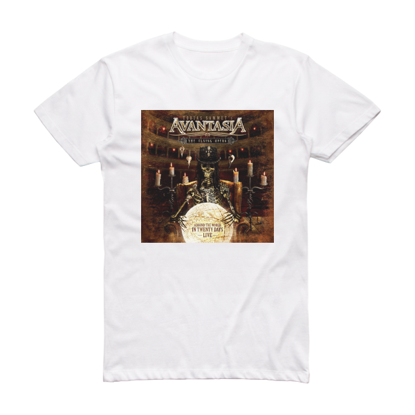 Avantasia The Flying Opera Around The World In 20 Days 2 Album Cover T-Shirt White