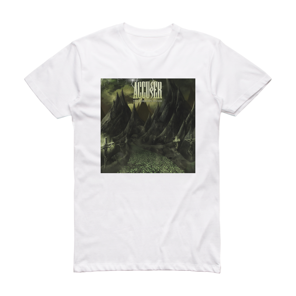 Accuser The Forlorn Divide Album Cover T-Shirt White