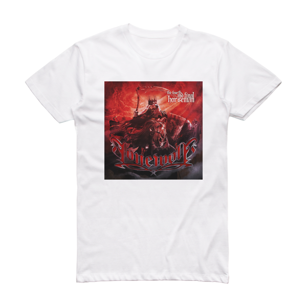 Lonewolf The Fourth And Final Horseman Album Cover T-Shirt White